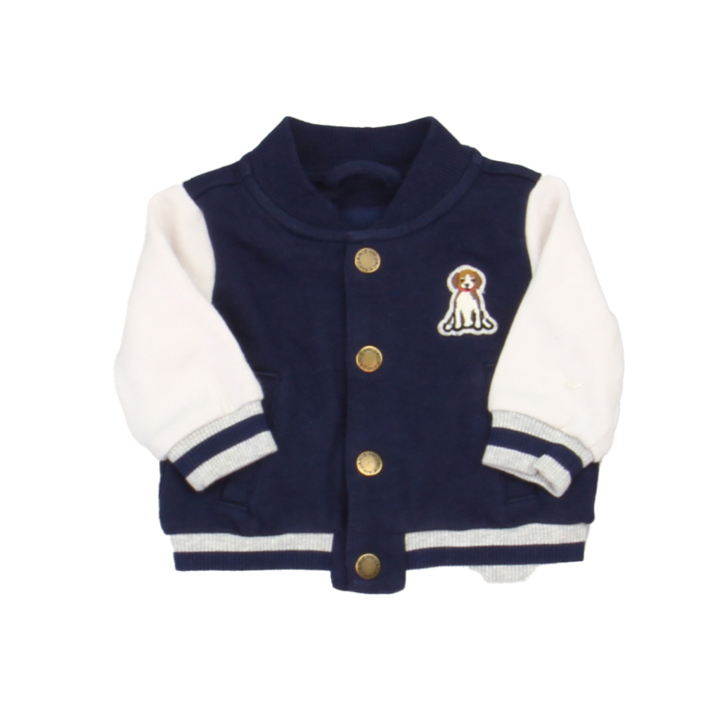 Janie and Jack Boys Blue | White Cardigan size: 0-3 Months
